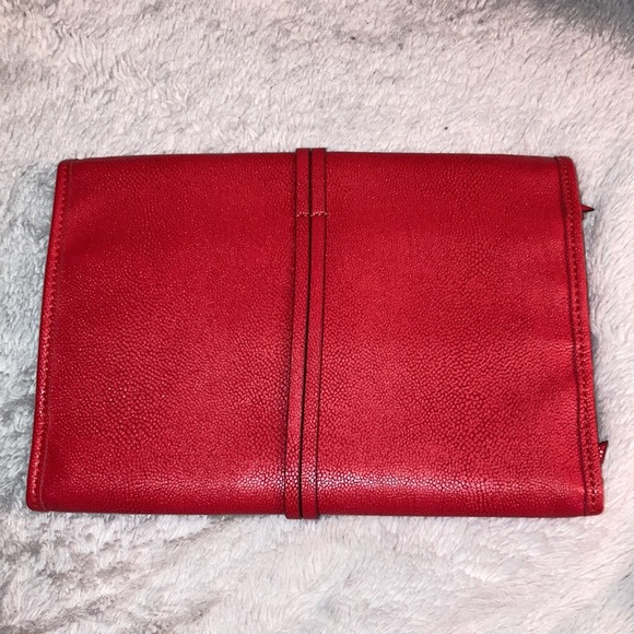 Red & Tan Stella & Dot Travel Jewelry Case - Picture 3 of 13